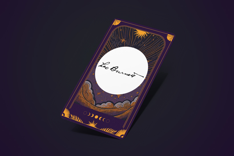 Leo Burnett tarot card