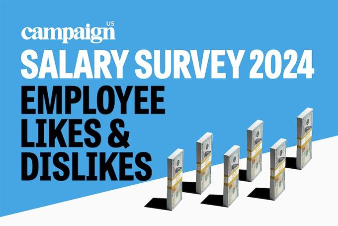 Campaign Salary Survey 2024 logo with Employee Likes and Dislikes wordmark