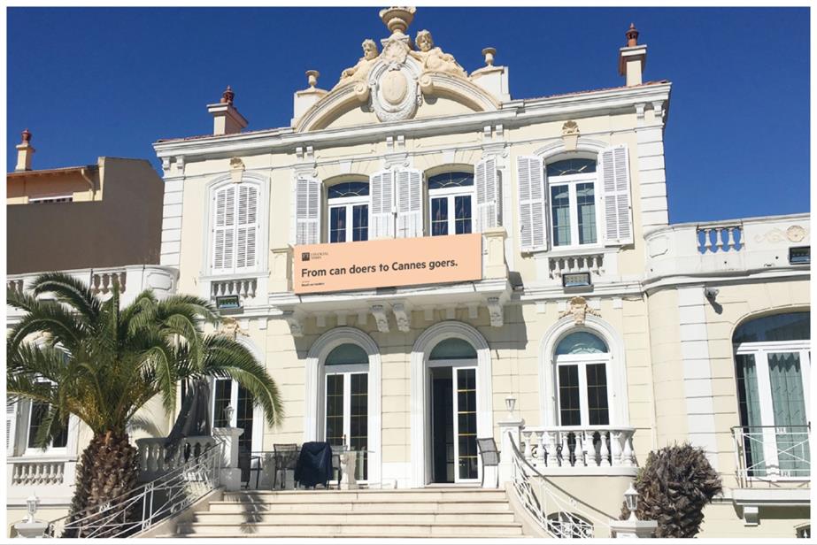 The Financial Times at Cannes:" From can doers to Cannes goers" mock-up by Motel.