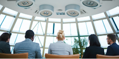 5 employees sat together