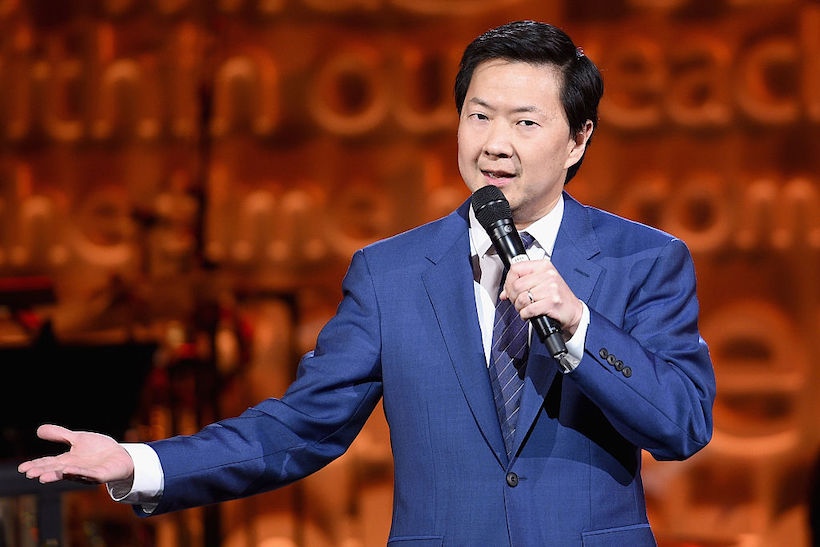 Actor Ken Jeong speaks onstage during Stand Up To Cancer's New York Standing Room Only