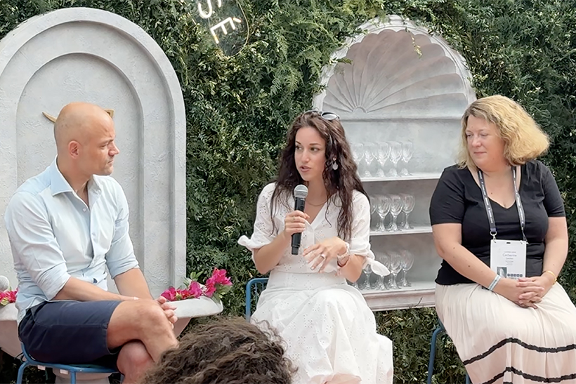 The panel (l-r): Farjami, Haleluk and Lautier