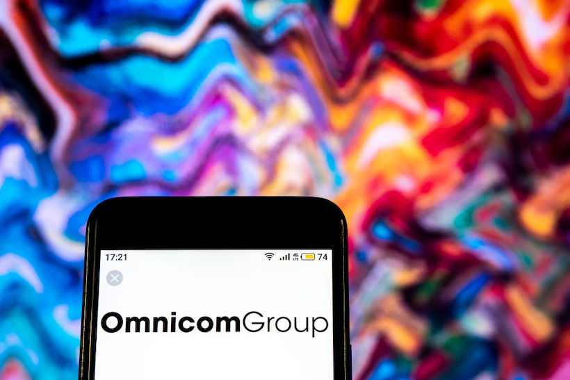 Smart phone displaying OmnicomGroup logo