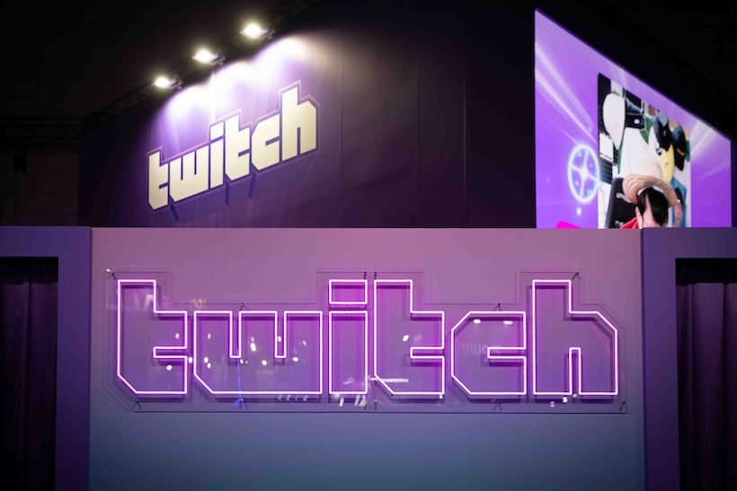 Event image of a Twitch display