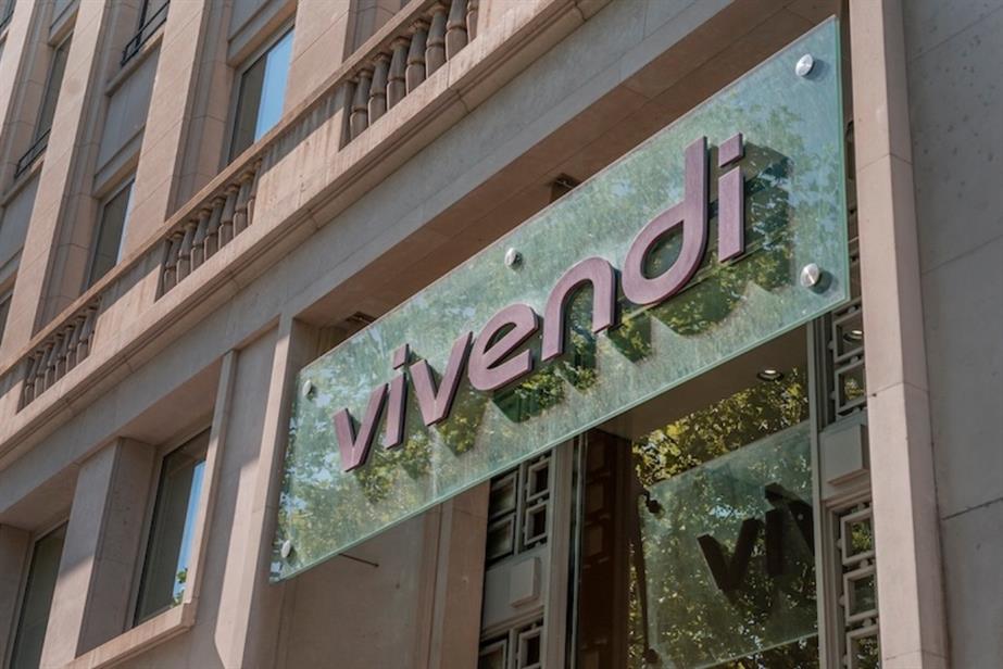 The entrance to the Vivendi offices.